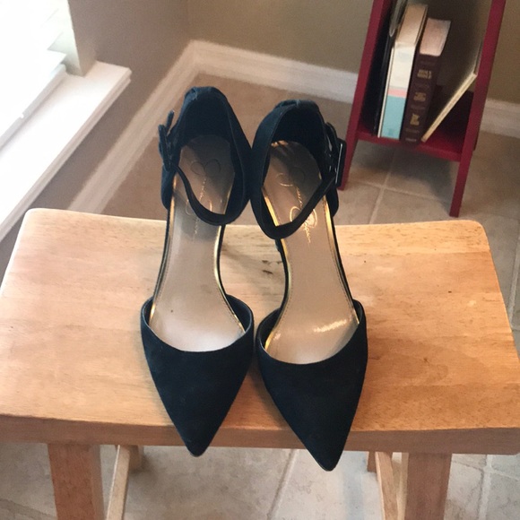 Jessica Simpson Shoes - Black Jessica Simpson suede heels